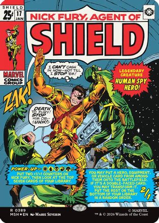 Nick Fury, Agent of SHIELD (Borderless) (0389) (MSH-389) - [Marvel Super Heroes]