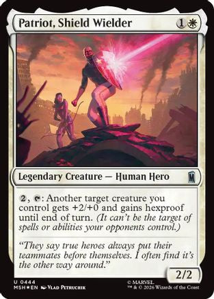 Patriot, Shield Wielder (Surge Foil) (MSH-444) - [Marvel Super Heroes] Foil