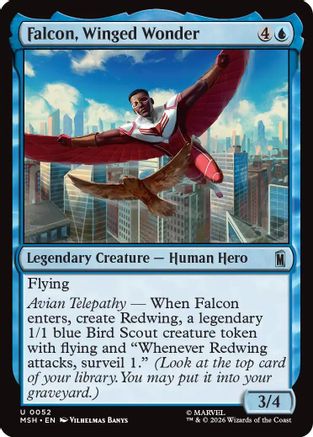 Falcon, Winged Wonder (MSH-052) - [Marvel Super Heroes]