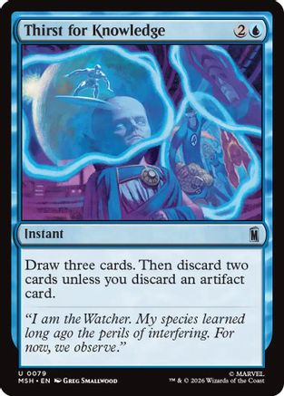 Thirst for Knowledge (MSH-079) - [Marvel Super Heroes] Foil