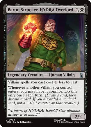 Baron Strucker, HYDRA Overlord (MSH-088) - [Marvel Super Heroes] Foil