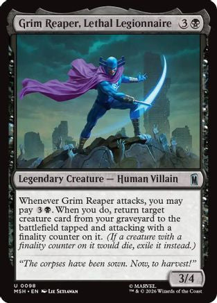 Grim Reaper, Lethal Legionnaire (MSH-098) - [Marvel Super Heroes]