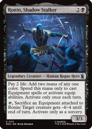 Ronin, Shadow Stalker (MSH-112) - [Marvel Super Heroes]