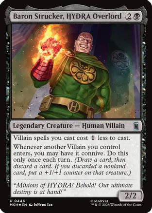 Baron Strucker, HYDRA Overlord (Surge Foil) (MSH-446) - [Marvel Super Heroes] Foil