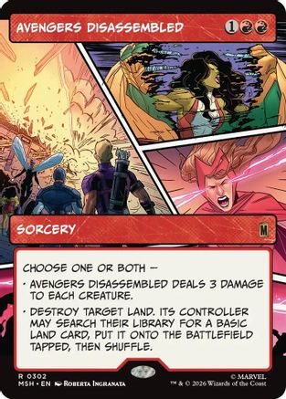 Avengers Disassembled (Borderless) (MSH-302) - [Marvel Super Heroes]