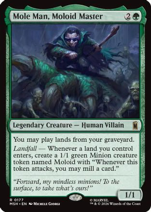 Mole Man, Moloid Master (MSH-177) - [Marvel Super Heroes] Foil