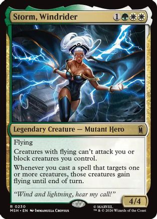 Storm, Windrider (MSH-230) - [Marvel Super Heroes] Foil
