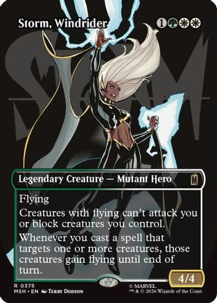 Storm, Windrider (Borderless) (MSH-375) - [Marvel Super Heroes]