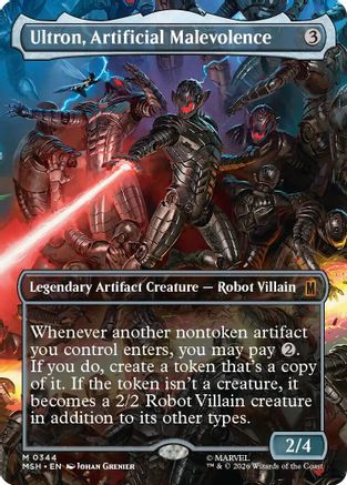 Ultron, Artificial Malevolence (Borderless) (0344) (MSH-344) - [Marvel Super Heroes]