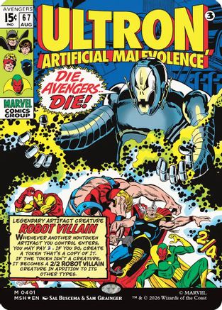 Ultron, Artificial Malevolence (Borderless) (0401) (MSH-401) - [Marvel Super Heroes]