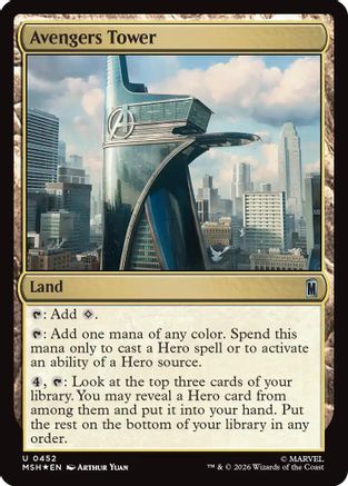 Avengers Tower (Surge Foil) (MSH-452) - [Marvel Super Heroes] Foil