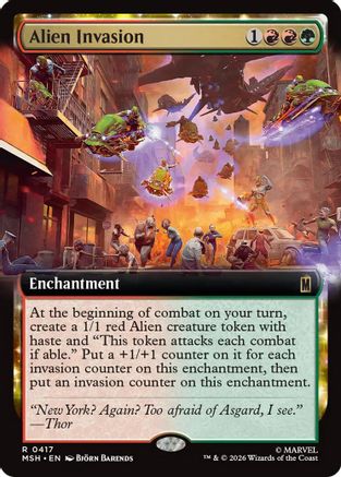 Alien Invasion (Extended Art) (MSH-417) - [Marvel Super Heroes]