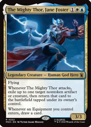 The Mighty Thor, Jane Foster (MSH-222) - [Marvel Super Heroes] Foil