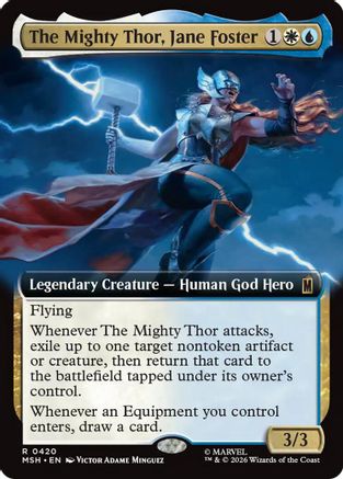 The Mighty Thor, Jane Foster (Extended Art) (MSH-420) - [Marvel Super Heroes] Foil