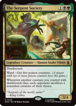 The Serpent Society (MSH-226) - [Marvel Super Heroes]