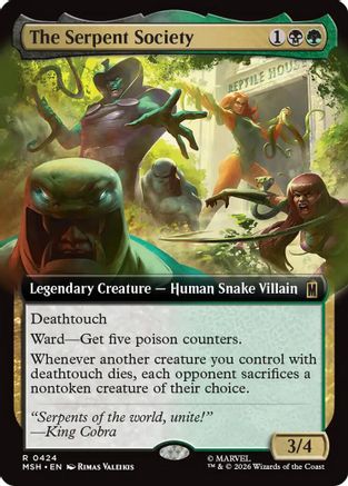 The Serpent Society (Extended Art) (MSH-424) - [Marvel Super Heroes]