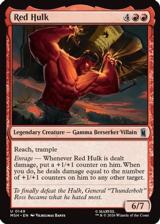Red Hulk (MSH-149) - [Marvel Super Heroes]