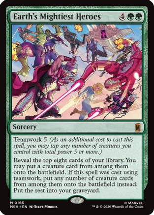 Earth's Mightiest Heroes (MSH-165) - [Marvel Super Heroes] Foil