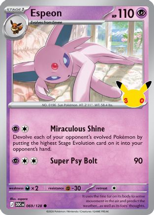 Espeon (69) [ME 30th Celebration] Holofoil