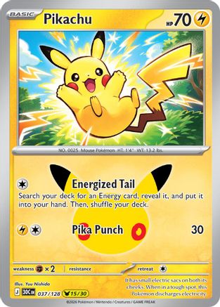 Pikachu (37/128) [ME 30th Celebration] Holofoil