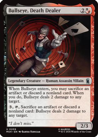 Bullseye, Death Dealer (MSH-209) - [Marvel Super Heroes]