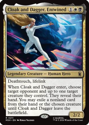 Cloak and Dagger, Entwined (MSH-211) - [Marvel Super Heroes] Foil