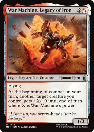 War Machine, Legacy of Iron (MSH-238) - [Marvel Super Heroes] Foil