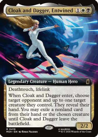 Cloak and Dagger, Entwined (Extended Art) (MSH-419) - [Marvel Super Heroes] Foil