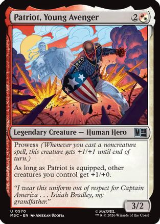 Patriot, Young Avenger (MSH-570) - [Marvel Super Heroes]