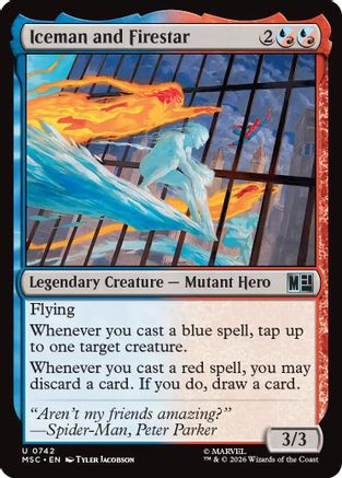 Iceman and Firestar (MSH-742) - [Marvel Super Heroes] Foil