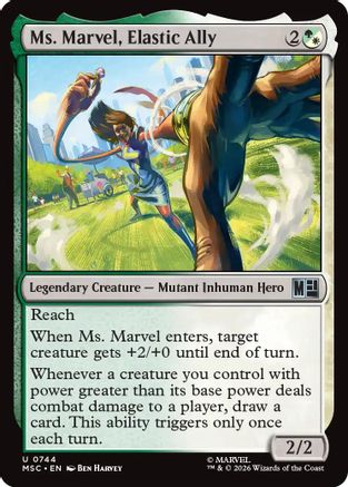 Ms. Marvel, Elastic Ally (MSH-744) - [Marvel Super Heroes] Foil