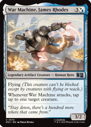 War Machine, James Rhodes (MSH-572) - [Marvel Super Heroes]