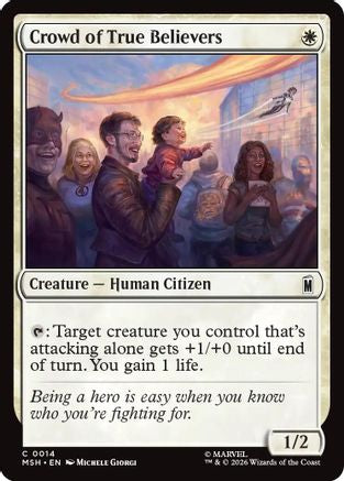 Crowd of True Believers (MSH-014) - [Marvel Super Heroes] Foil