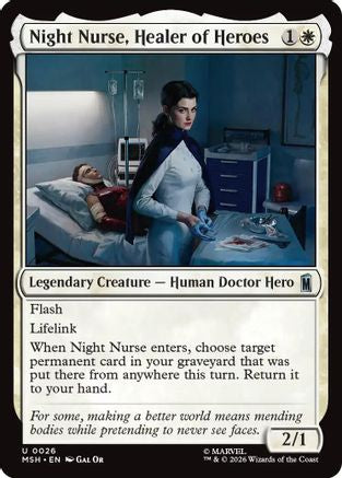 Night Nurse, Healer of Heroes (MSH-026) - [Marvel Super Heroes]