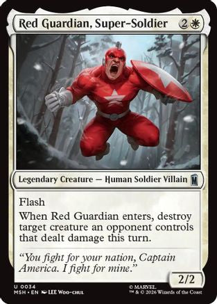 Red Guardian, Super-Soldier (MSH-034) - [Marvel Super Heroes] Foil
