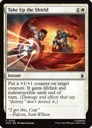 Take Up the Shield (MSH-039) - [Marvel Super Heroes] Foil