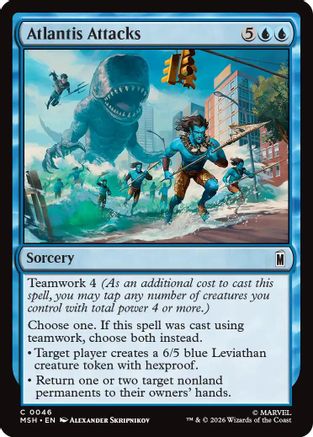 Atlantis Attacks (MSH-046) - [Marvel Super Heroes] Foil