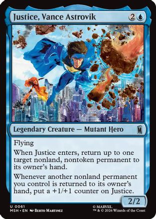 Justice, Vance Astrovik (MSH-061) - [Marvel Super Heroes] Foil