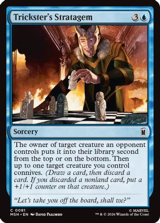 Trickster's Stratagem (MSH-081) - [Marvel Super Heroes] Foil