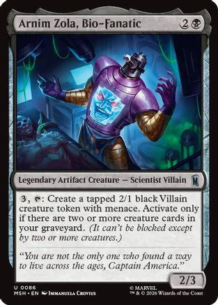 Arnim Zola, Bio-Fanatic (MSH-086) - [Marvel Super Heroes]