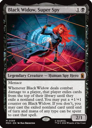 Black Widow, Super Spy (MSH-089) - [Marvel Super Heroes] Foil