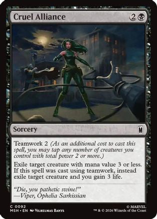 Cruel Alliance (MSH-092) - [Marvel Super Heroes]