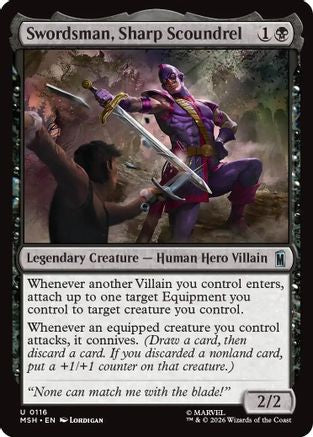 Swordsman, Sharp Scoundrel (MSH-116) - [Marvel Super Heroes] Foil