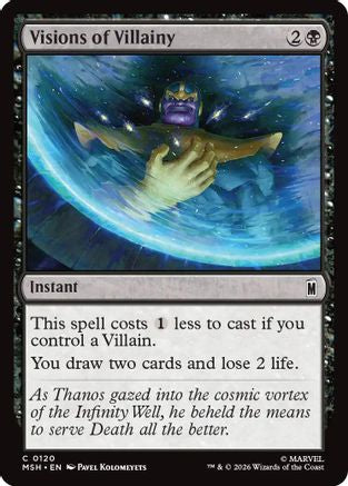 Visions of Villainy (MSH-120) - [Marvel Super Heroes] Foil