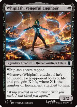 Whiplash, Vengeful Engineer (MSH-121) - [Marvel Super Heroes]