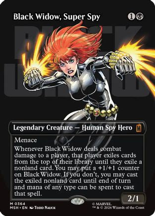 Black Widow, Super Spy (Borderless) (0364) (MSH-364) - [Marvel Super Heroes]