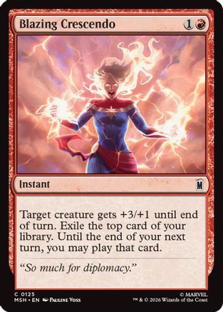 Blazing Crescendo (MSH-125) - [Marvel Super Heroes]