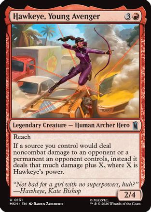 Hawkeye, Young Avenger (MSH-131) - [Marvel Super Heroes]
