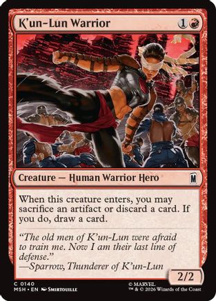 K'un-Lun Warrior (MSH-140) - [Marvel Super Heroes]