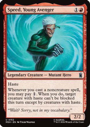 Speed, Young Avenger (MSH-152) - [Marvel Super Heroes] Foil